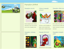 Tablet Screenshot of papagajos.jatekod.hu