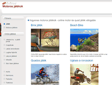 Tablet Screenshot of motorosjatekok.jatekod.hu